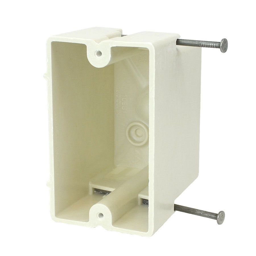 1096-N Single gang electrical box with nails