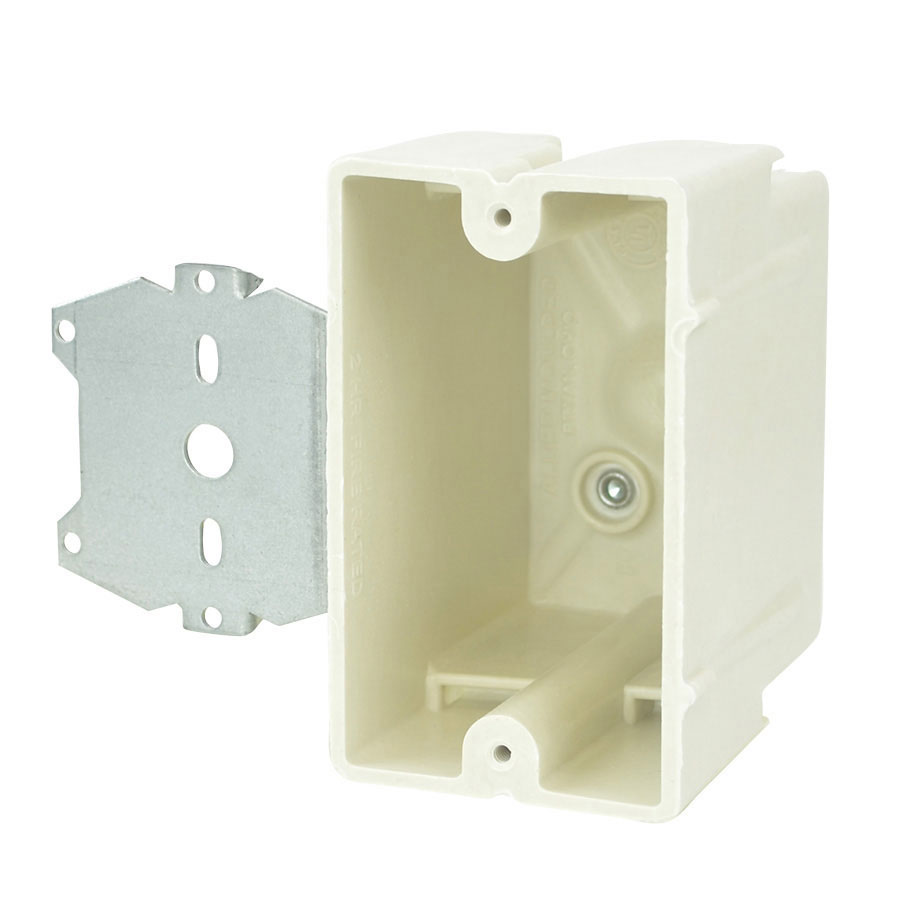 1096-Z2 Single gang electrical box with Z hanger  offset