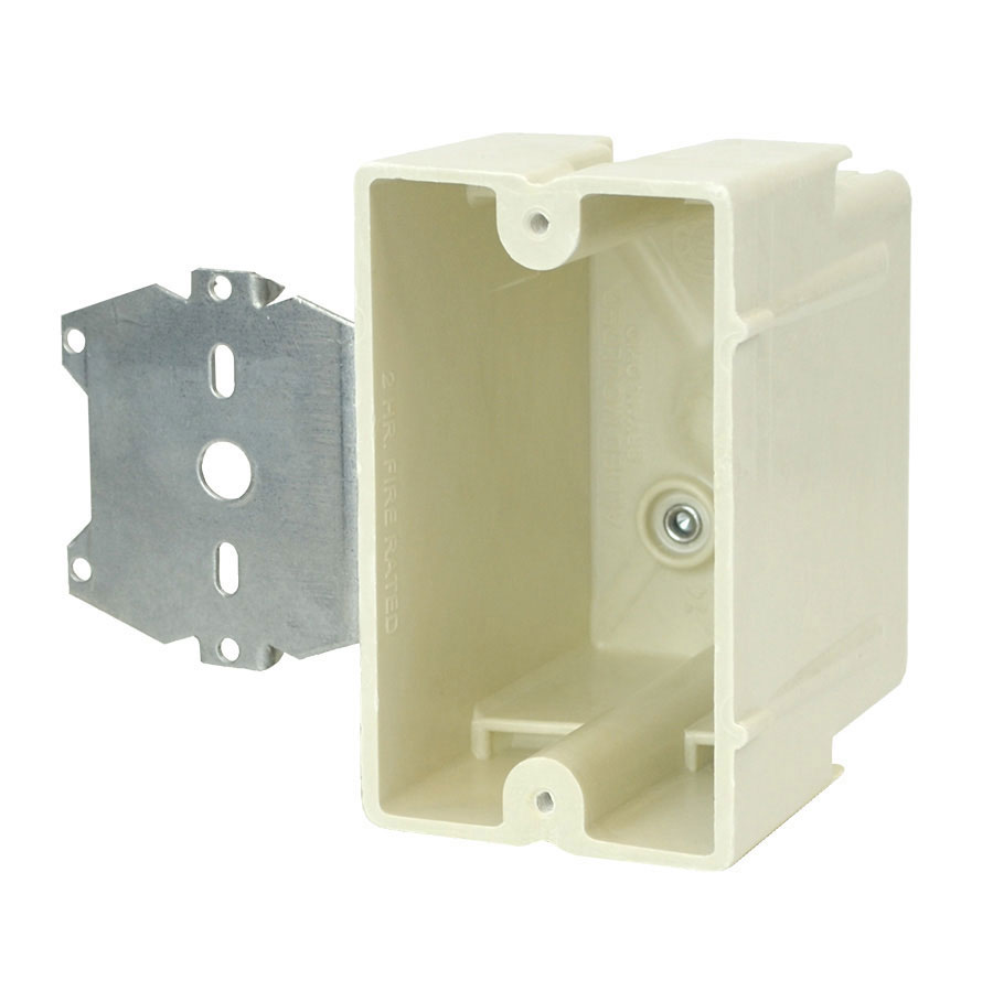1096-Z4 Single gang electrical box with Z hanger  offset