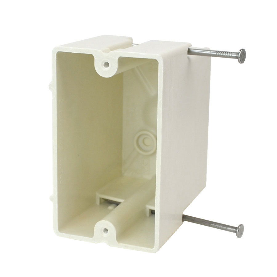 1098-N Single gang electrical box with nails