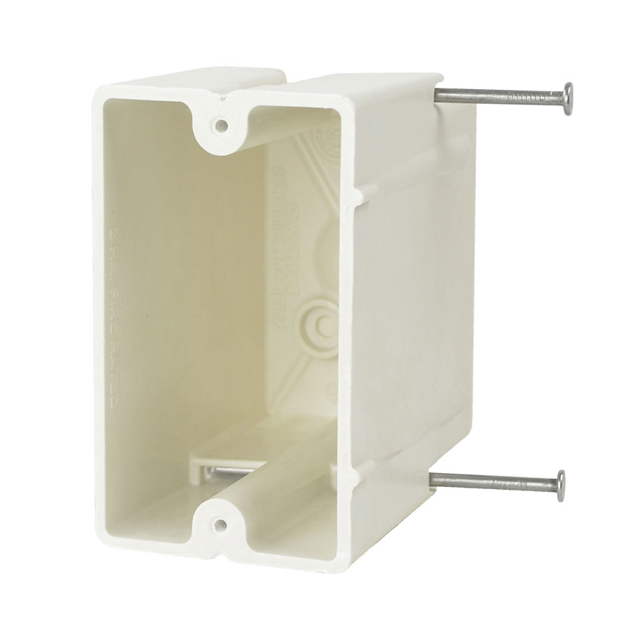 1099-NR Single gang electrical box with reverse nails