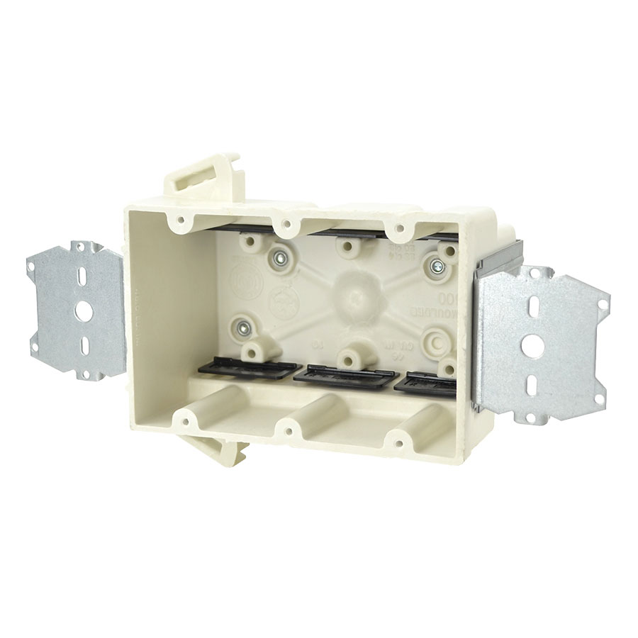 3300-2Z2K Three gang electrical box with Z hangers  offset