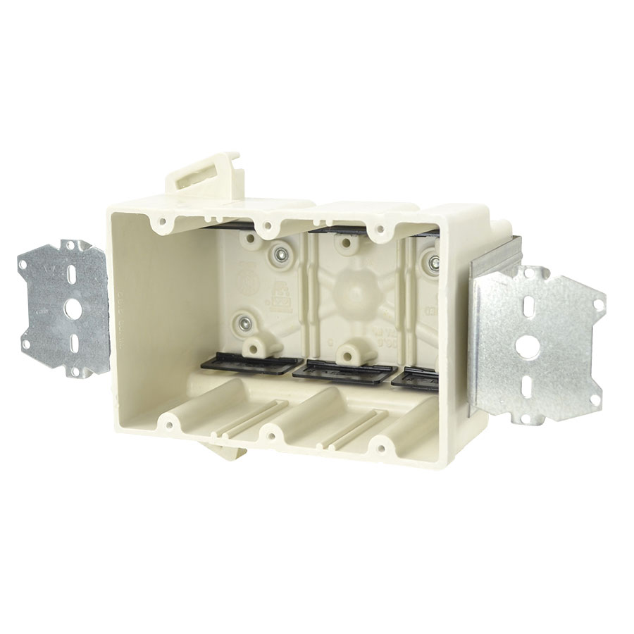3303-2Z4K Three gang electrical box with Z hangers  offset