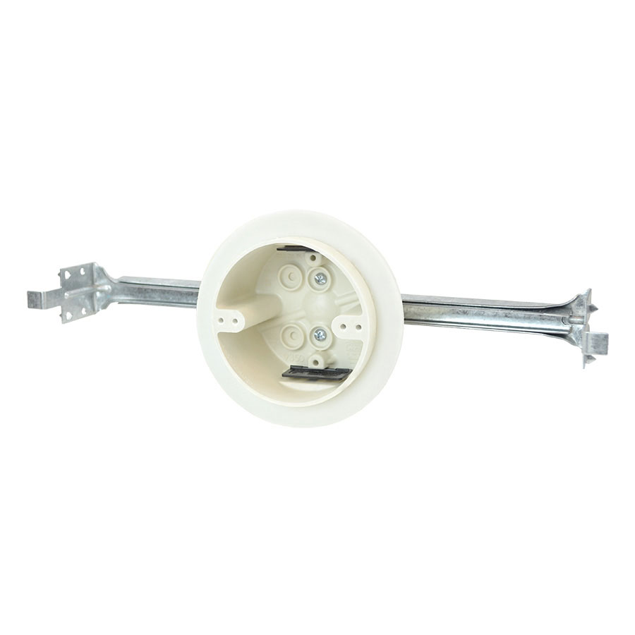 9350-BHKV 4 round fixture support box with adjustable bar hanger airseal flange