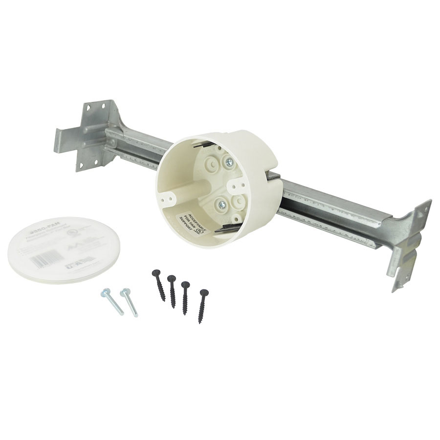 9350-FAN 4 round fan support box with adjustable bar hanger