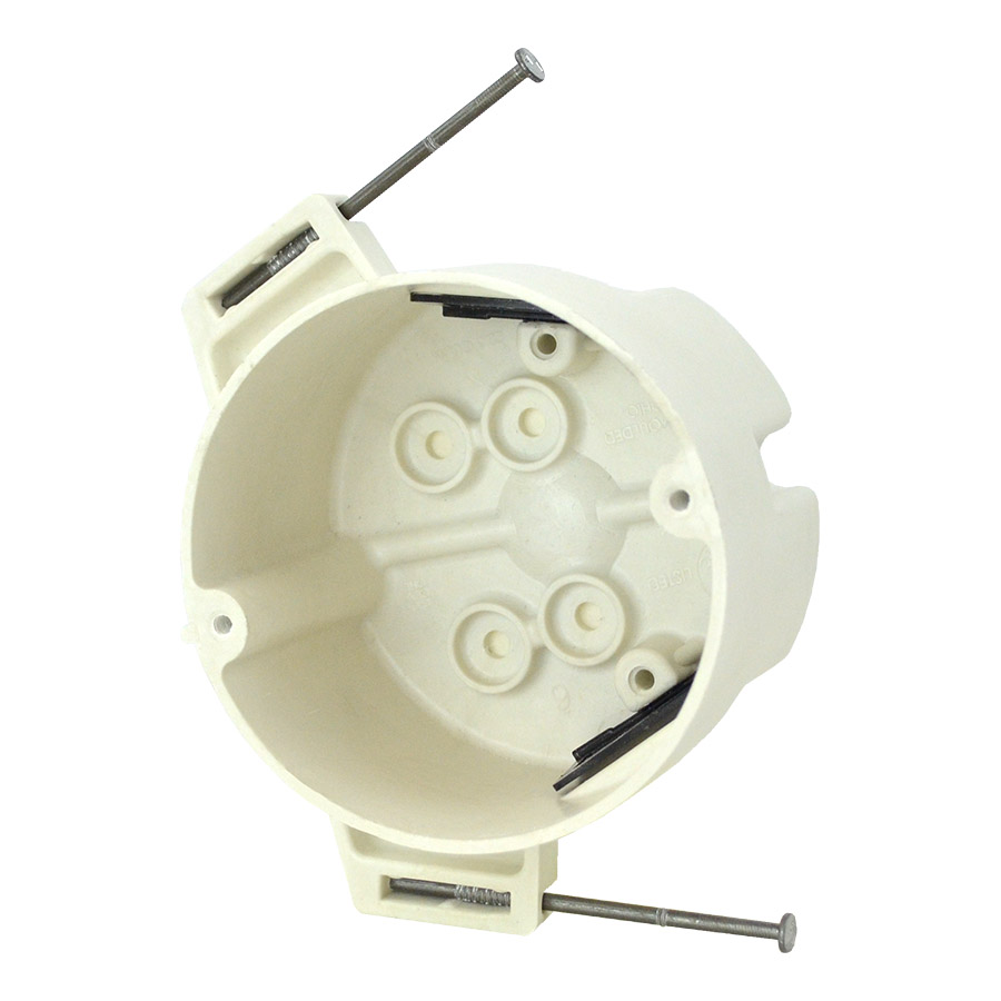 9352-NK 4 round fixture support box with nails