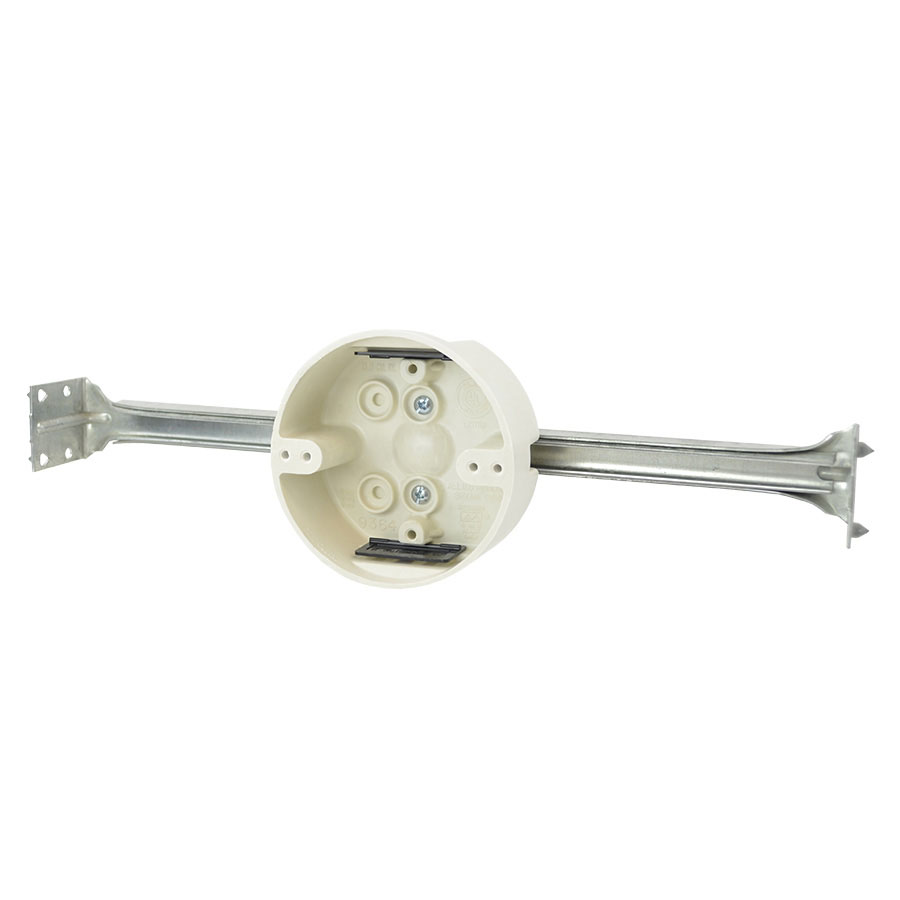 9364-BHK 4 round fixture support box with adjustable bar hanger
