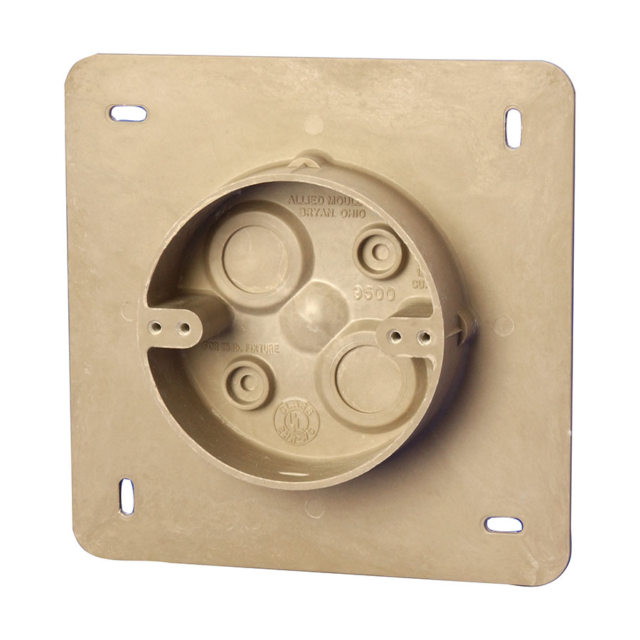 AC9500 4 round fixture support box with 7 square mounting flange