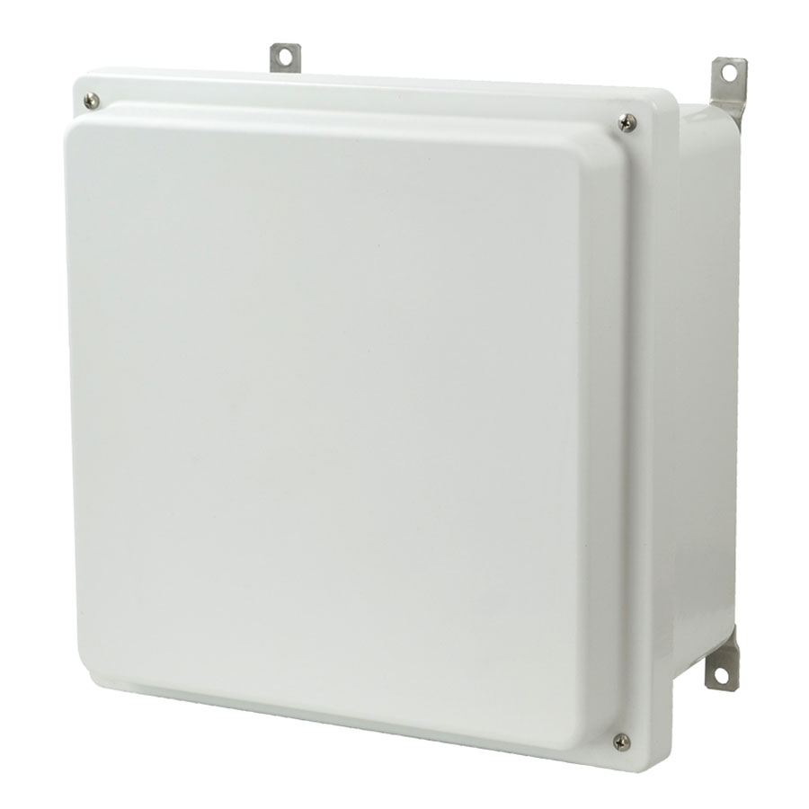 AM1226R Fiberglass enclosure with raised 4screw liftoff cover