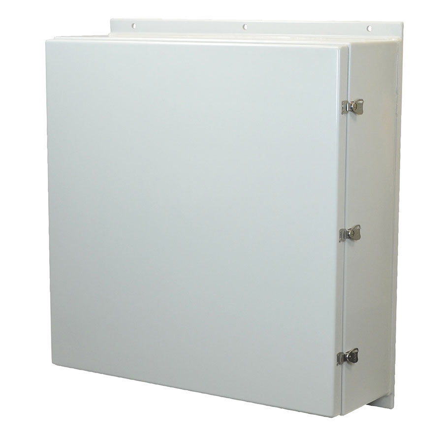 AM363616L Fiberglass enclosure with hinged cover and snap latch