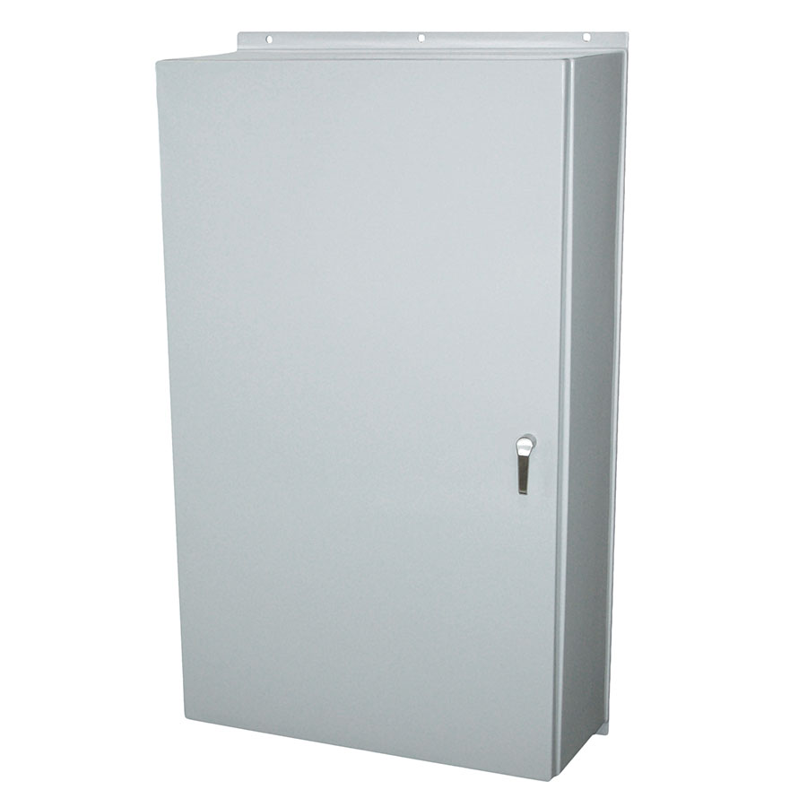 AM603612L3PT Fiberglass enclosure with hinged cover and 3point handle
