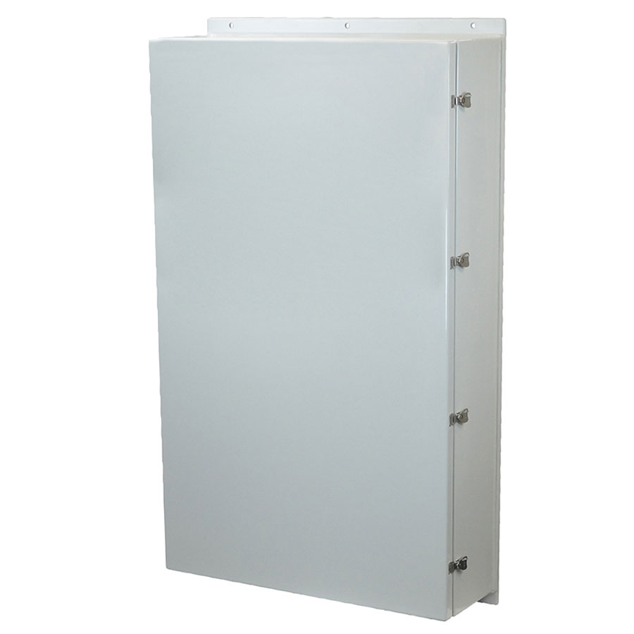 AM603616L Fiberglass enclosure with hinged cover and snap latch
