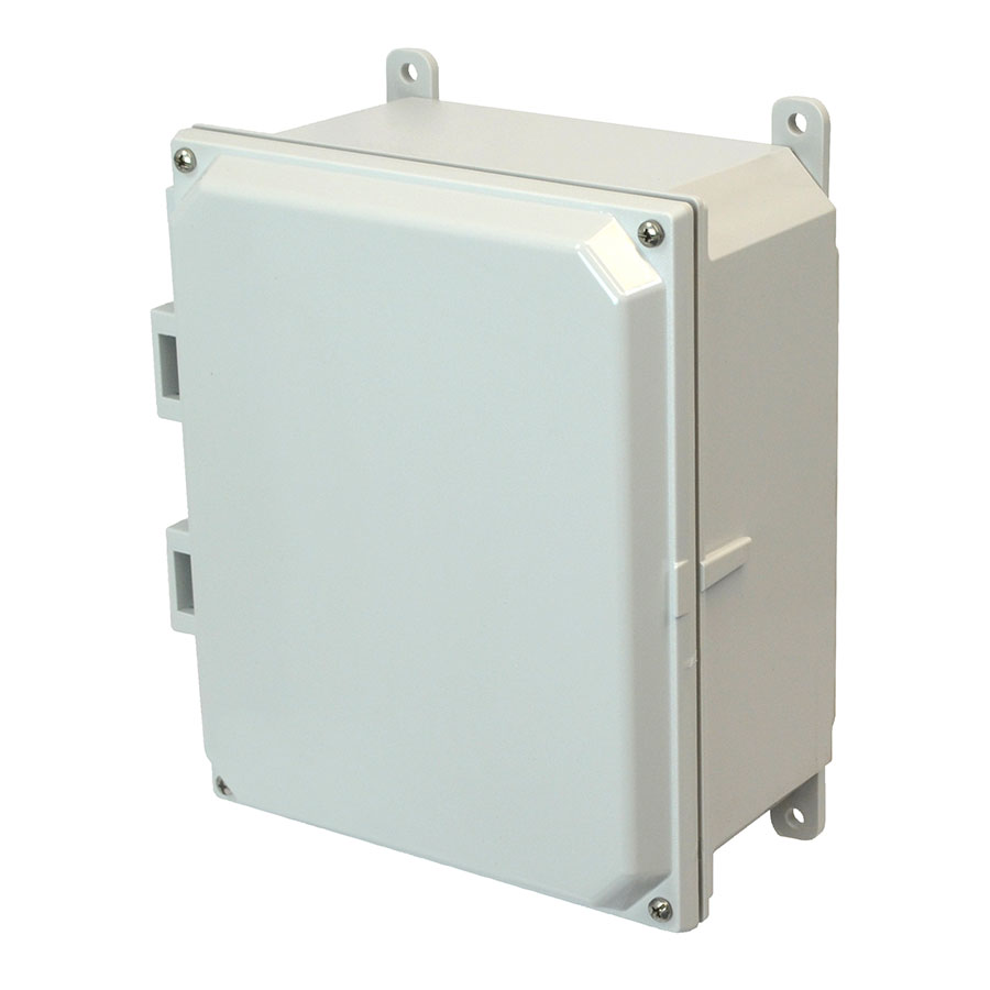 AMP1084 Polycarbonate enclosure with 4screw liftoff cover