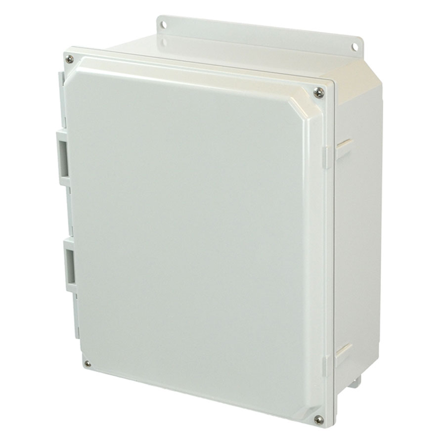AMP1204F Polycarbonate enclosure with 4screw liftoff cover