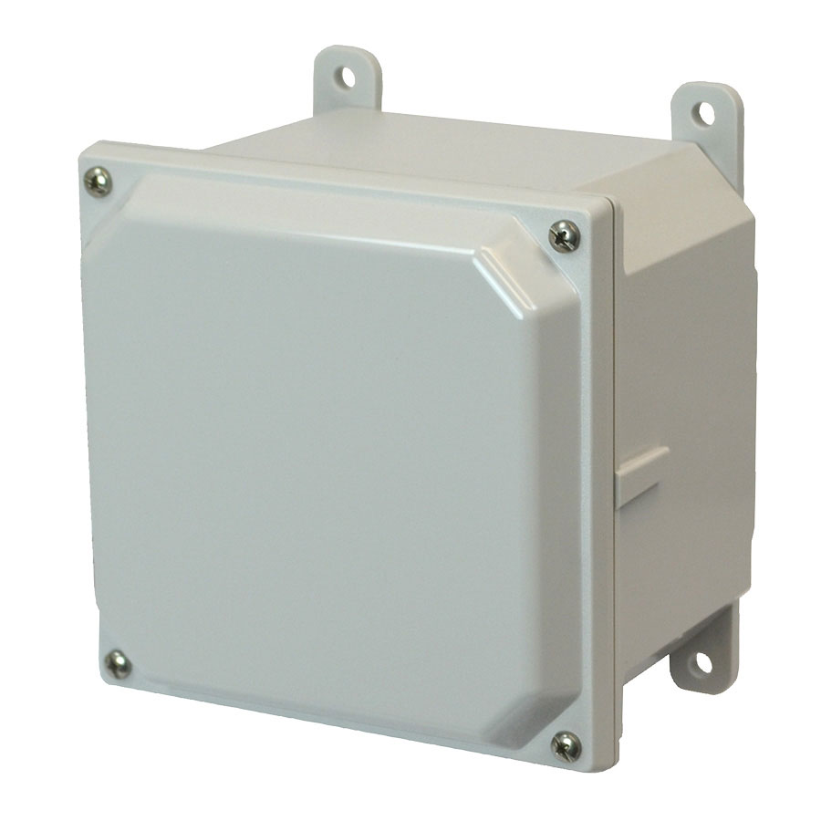 AMP664 Polycarbonate enclosure with 4screw liftoff cover