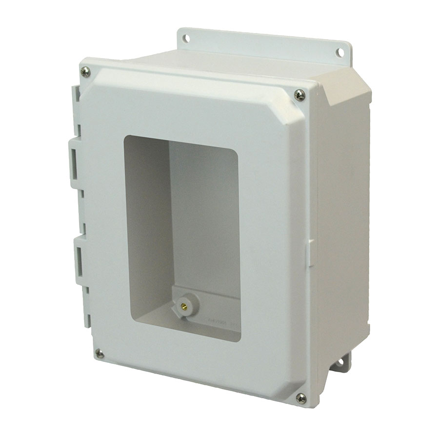 AMU864WF Fiberglass enclosure with 4screw liftoff window cover