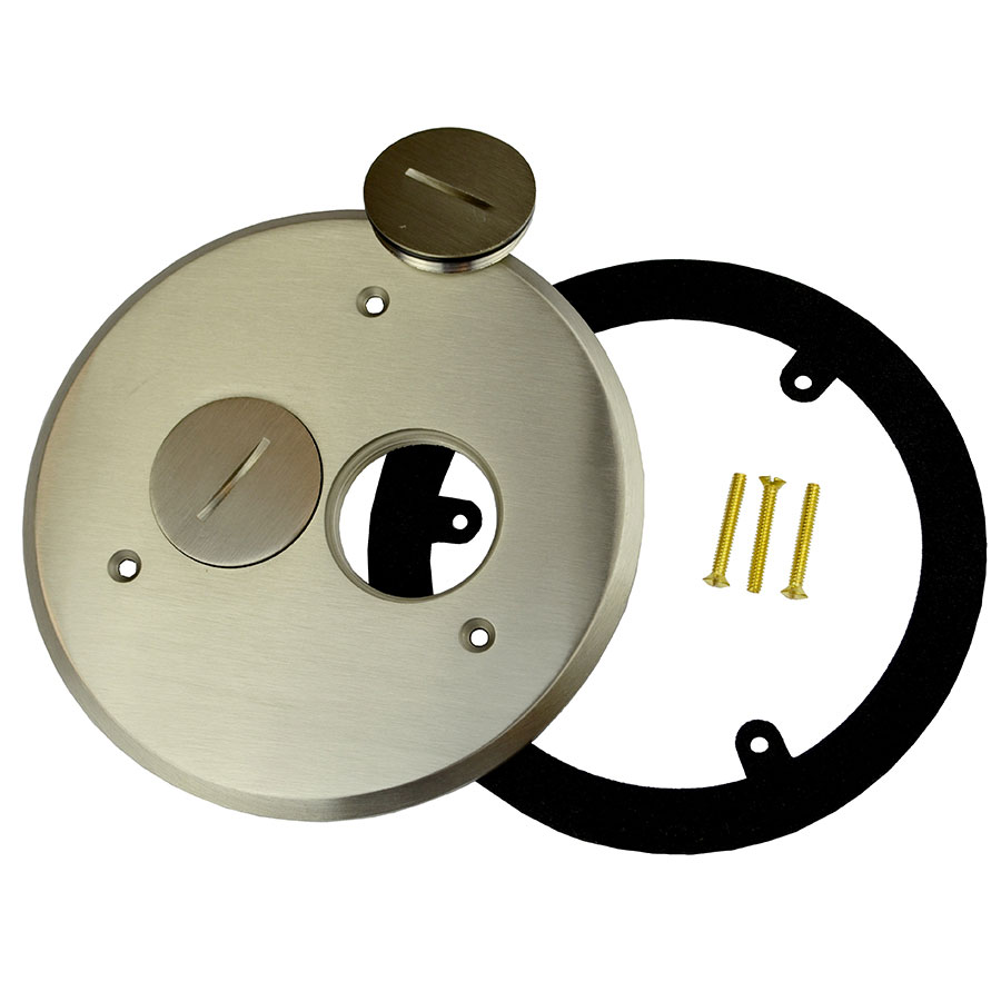 FB-3NCVR Nickel replacement cover for FB3 series floor boxes