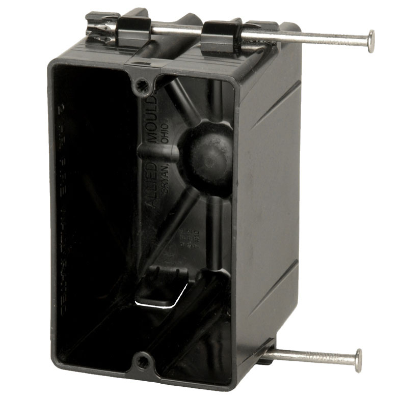 P-181RK Single gang electrical box with reversed nails