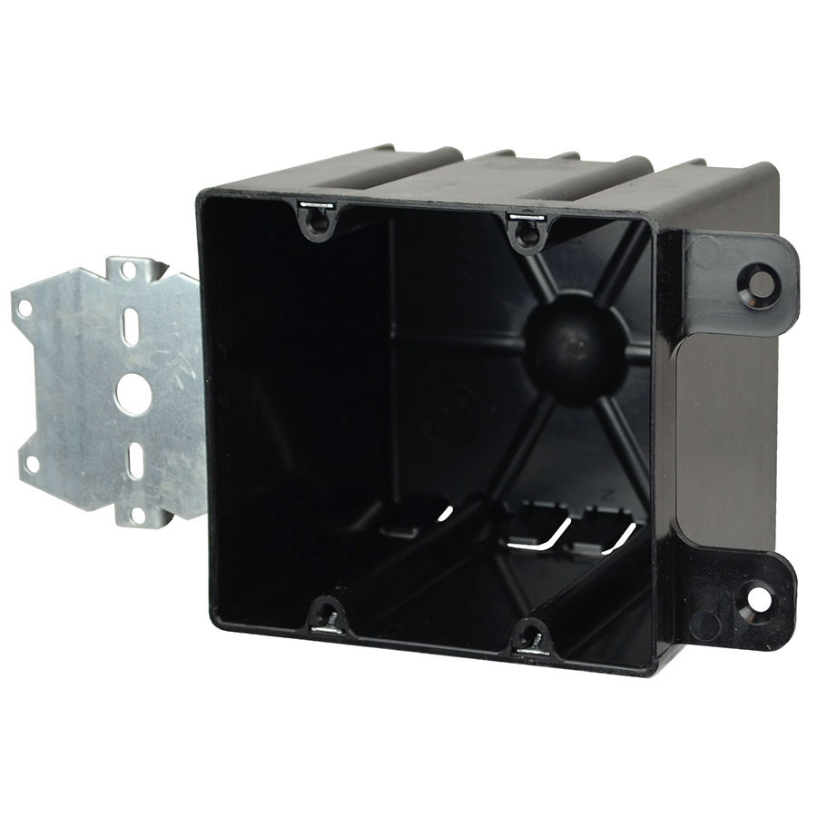 P-442HQT Two gang electrical box with stud face mount hanger 12 offset