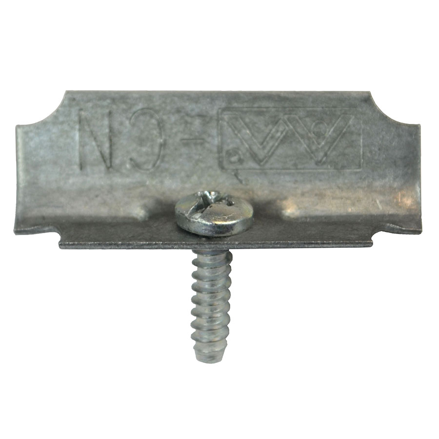 WIRE-CLAMP Metal wire clamp and screw accessory